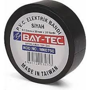 BAYTEC İZOLE ELEKTRİK BANT SİYAH MK0750