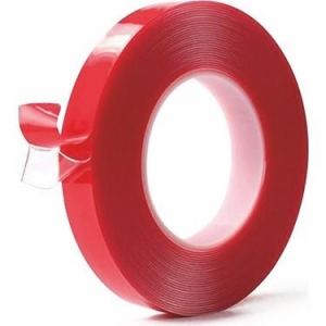 ÇİFT TARAFLI AKRİLİK BANT 18MM*2MT KIRMIZI