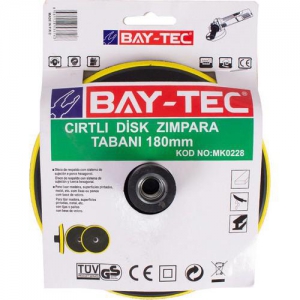 BAYTEC CIRTLI DİSK ZIMPARA TABANI 180 MM MK0228