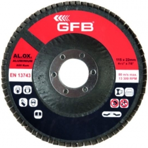 GFB FLAP DİSK ZIMPARA 115MM 80 KUM KIRMIZI 2328 .