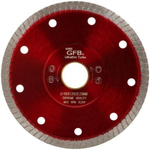 GFB SÜPER TURBO İNCE ELMAS TESTERE 115MM 2391 (PK*12 KIRMIZI) .