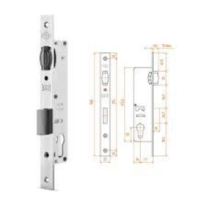 KALE 155/20 MM SİLİNDİRLİ KİLİT MAKARALI DAR TİP NİKEL 15520000002 