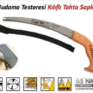 MEŞEM 9173 AHŞAP SAPLI BUDAMA KILIFLI TESTERESİ 300 MM
