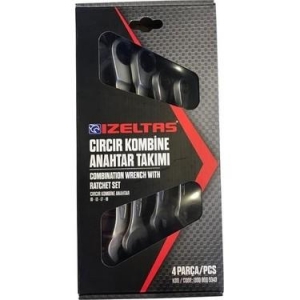 *İZELTAŞ CIRCIR KOMBİNE ANAHTAR TAKIMI 4 PARÇA 13000005343