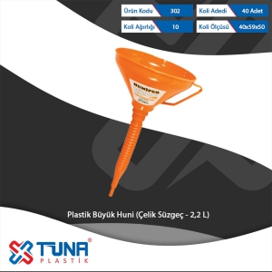 TUNA 302 PLASTİK HUNİ 2,2 LT