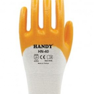 *HANDY SARI NİTRİL ELDİVEN HN-40 NO:9