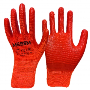 MEŞEM EL340 TURUNCU ZEBRA ELDİVEN 1/2