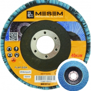 MEŞEM 226 FLAP DİSK ZIMPARA ZİRKONYUM 115 MM 80 KUM  