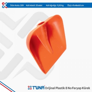 *TUNA 209 ORJİNAL PLASTİK 8 NO FARYAP KÜREK 