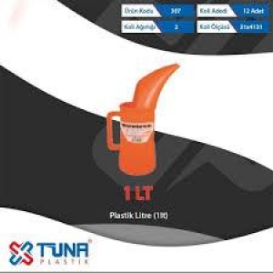 *TUNA 307 PLASTİK LİTRE 1 LT