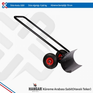 *TUNA 3251 SABİT KÜREME ARABASI HAVALI TEKER