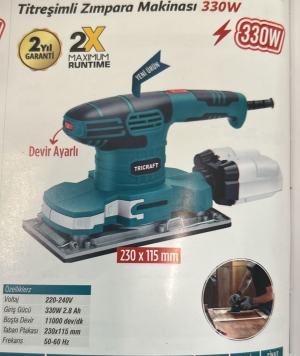 MEŞEM 7352 TİTREŞİMLİ ZIMPARA MAKİNASI