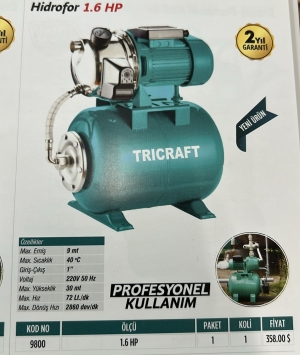 MEŞEM 9800 HİDROFOR 1,6 HP 1 İNÇ