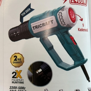 TRİCRAFT 7542 SICAK HAVA TABANCASI 9 KADEMELİ