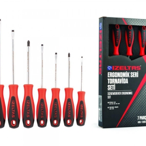 İZELTAŞ KRAFT SERİ DÜZ UÇLU TORNAVİDA SERİSİ 8 PARÇA 4100008108
